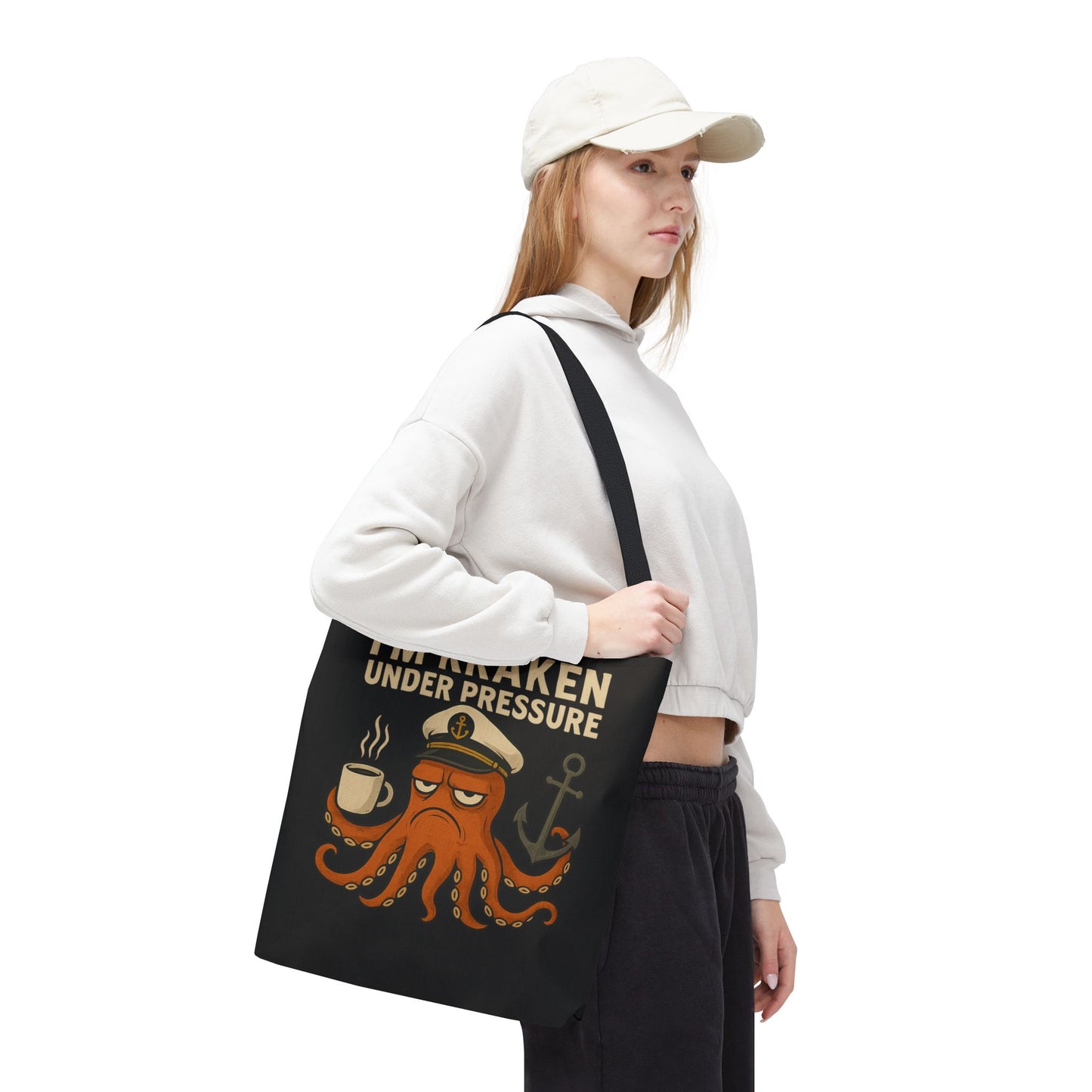 Stressed Octopus Tote Bag Nautical Bag Beach Tote Ocean Reusable Bag Seaside