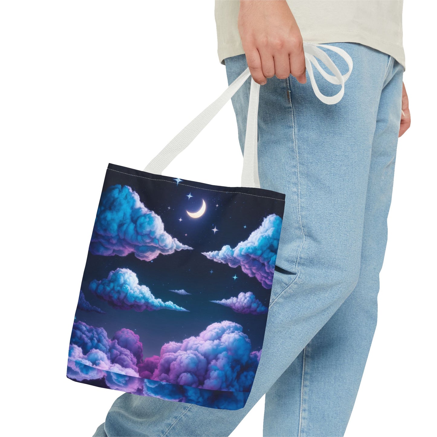 Dreamy Clouds & Moon Tote Bag