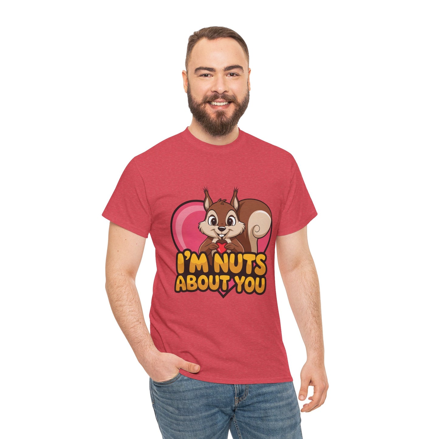 I’m Nuts About You Shirt, Funny Valentine Shirt, Squirrel Love T Shirt, Cute Animal Pun Tee, Valentine Gift For Him Her