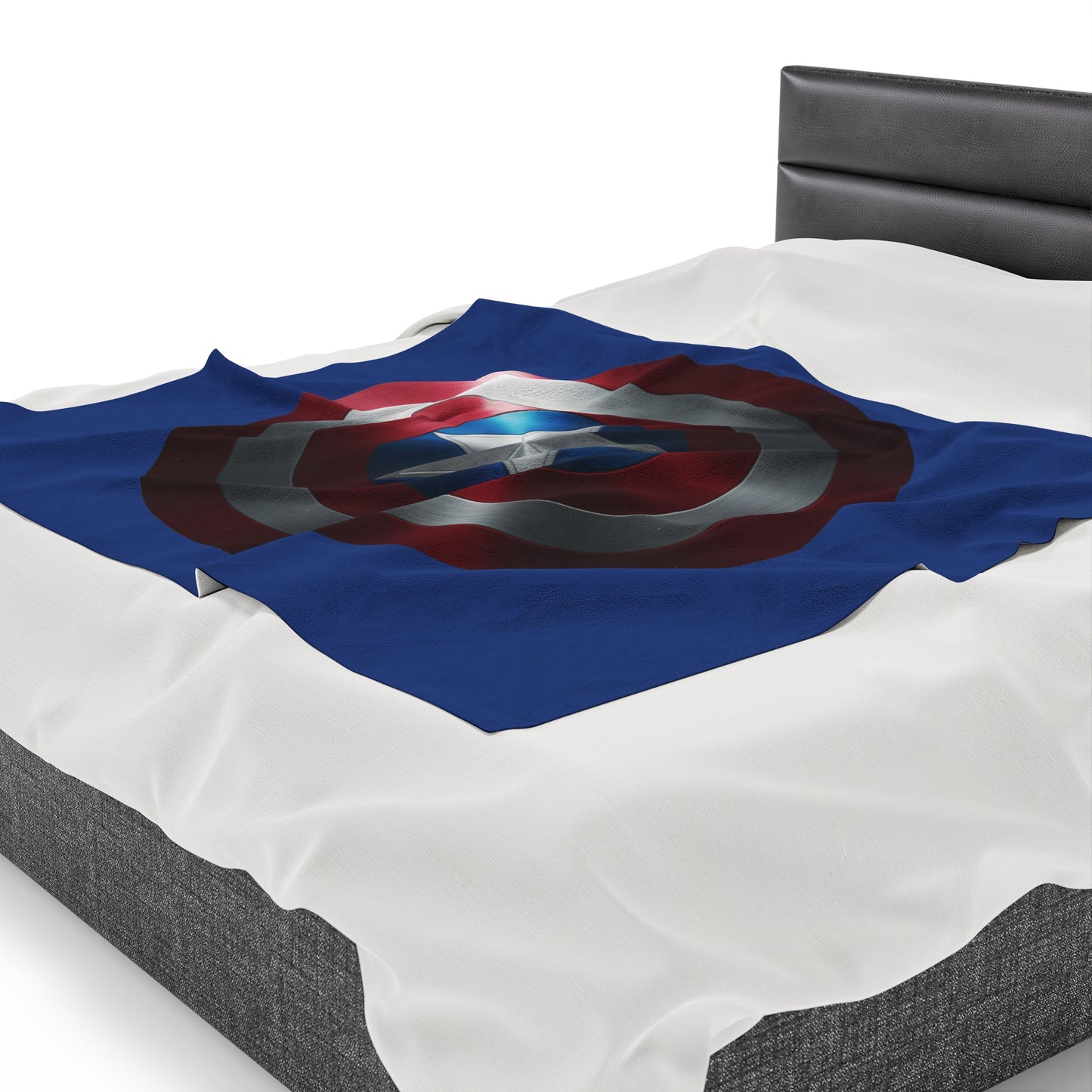 Plush Blanket - Captain America Shield Design