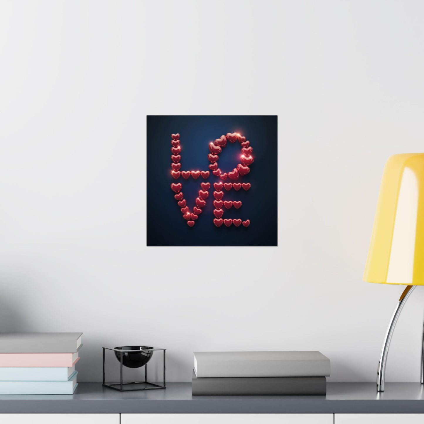 Poster Love Hearts Matte