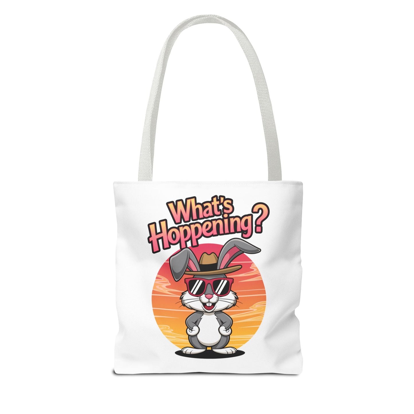 Bunny Tote Bag - 'What's Hoppening'