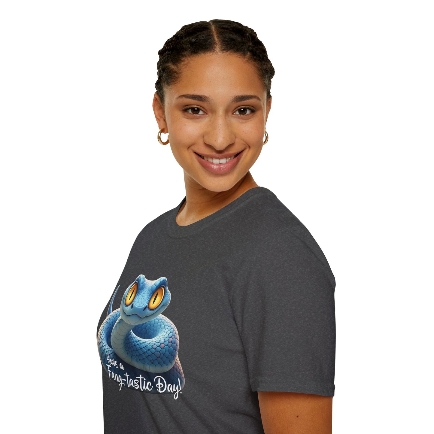 Have A Fang-tastic Day Snake T-Shirt, Funny Reptile Tee, Cute Snake Lover Gift, Animal Pun Shirt, Humor Top For Her Or Him