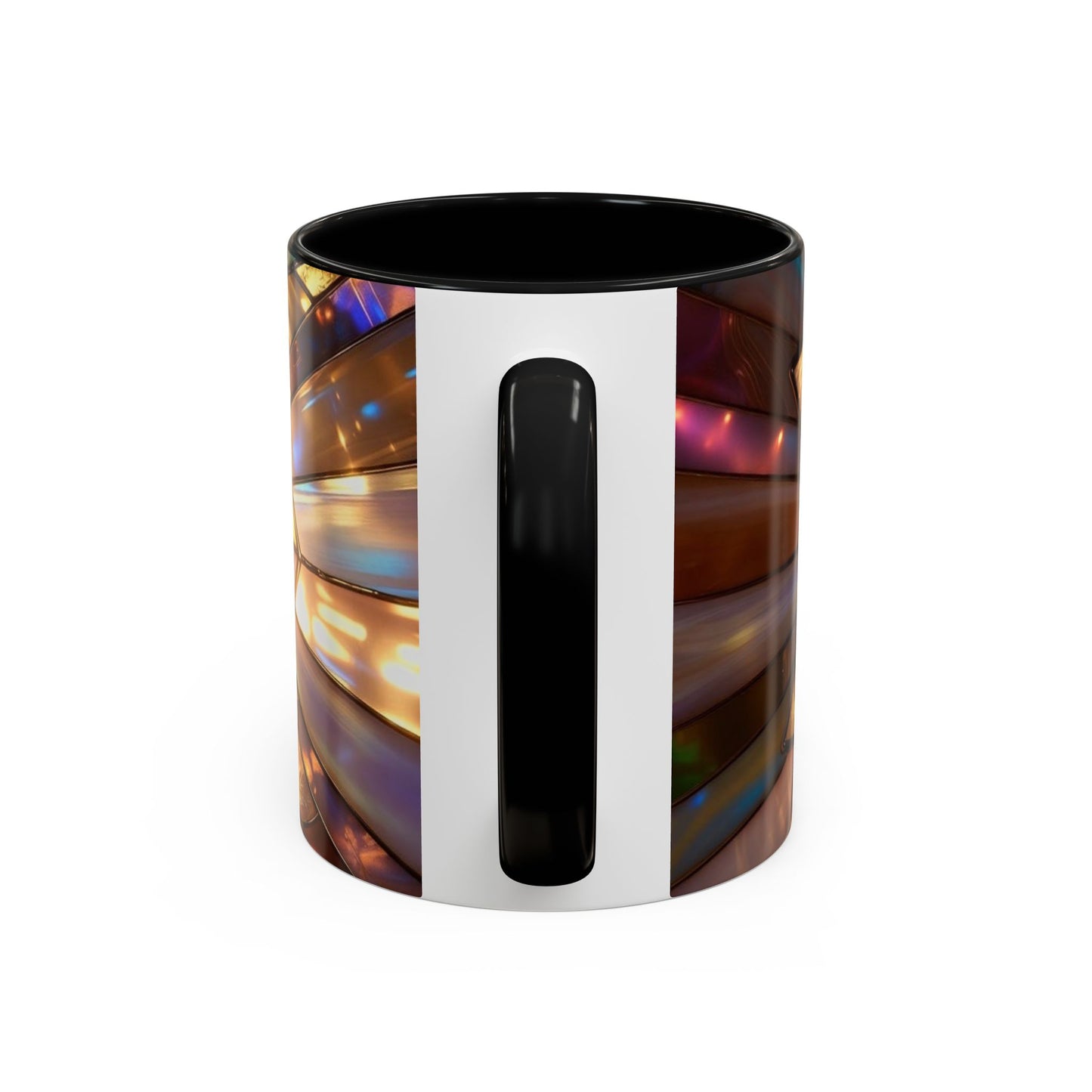 Stained Glass Ichthys Mug, Jesus Fish Christian Coffee Cup, Religious Art Mug, Faith Gift For Women, Inspirational Stained Glass Christian Symbol Design