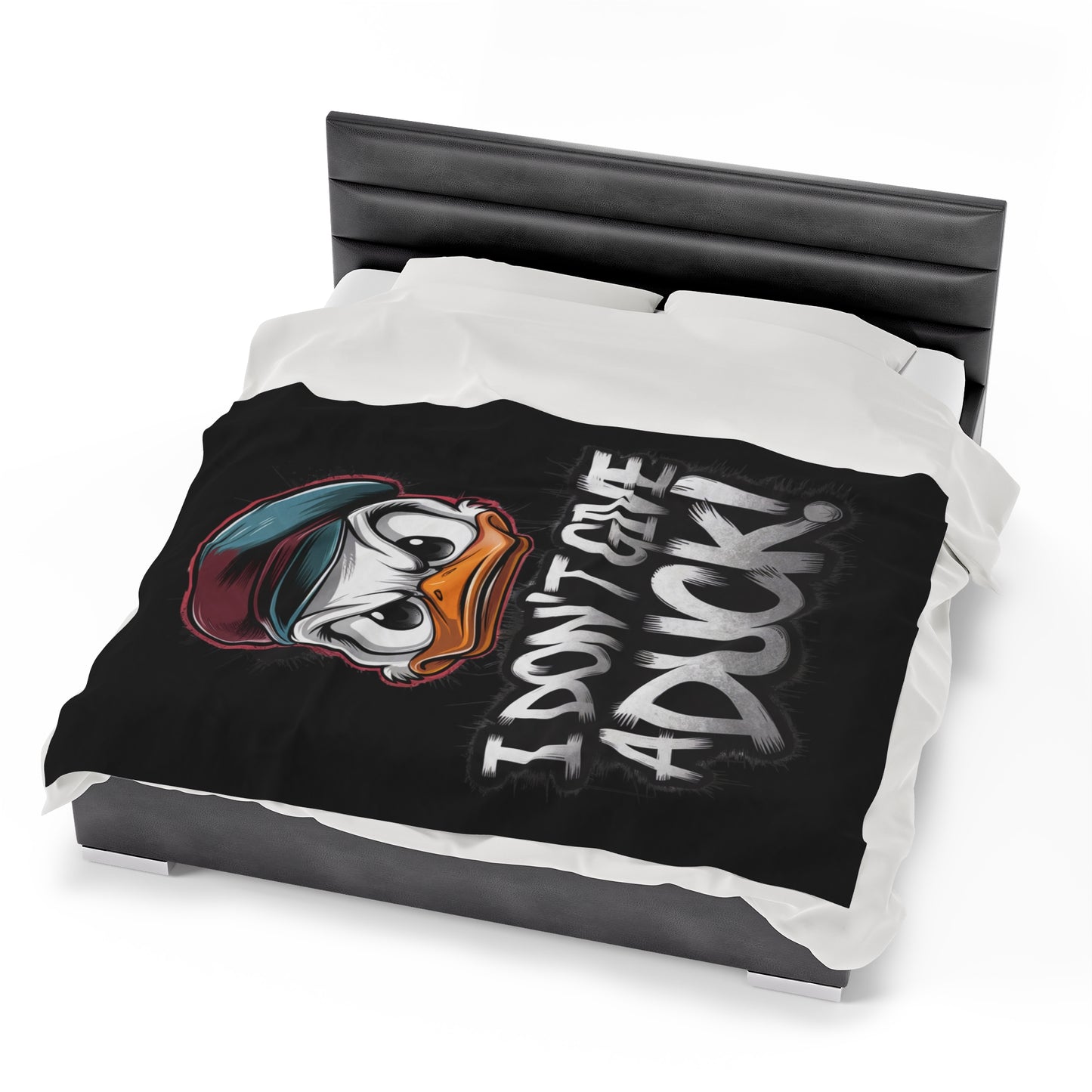 I Don't Give a Duck Angry Duck Blanket