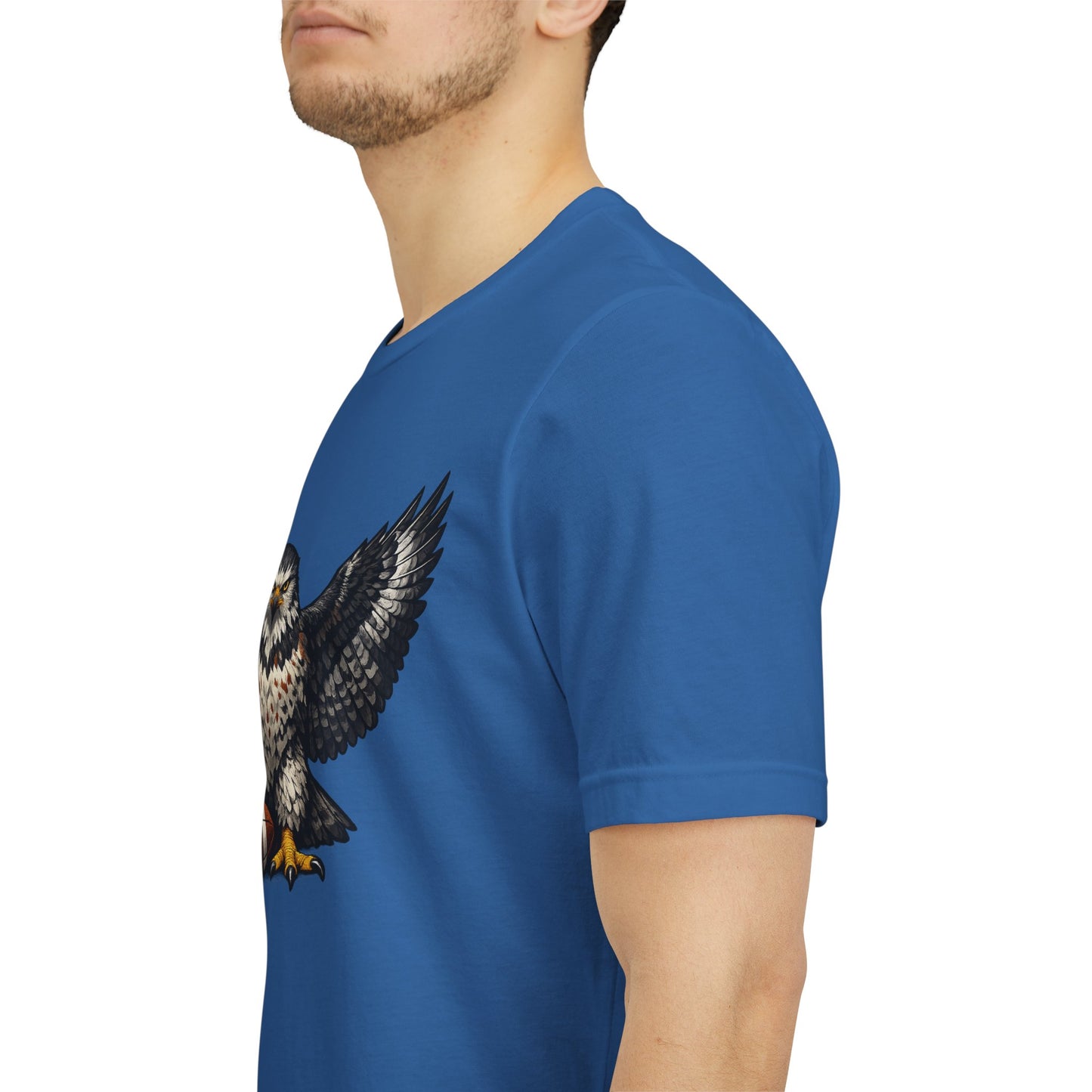 Hawk Football Shirt, Hawk Holding Football T Shirt, Hawk Mascot Tee, Football Bird Of Prey Shirt, Game Day Sports Tee, Hawk Fan Gift
