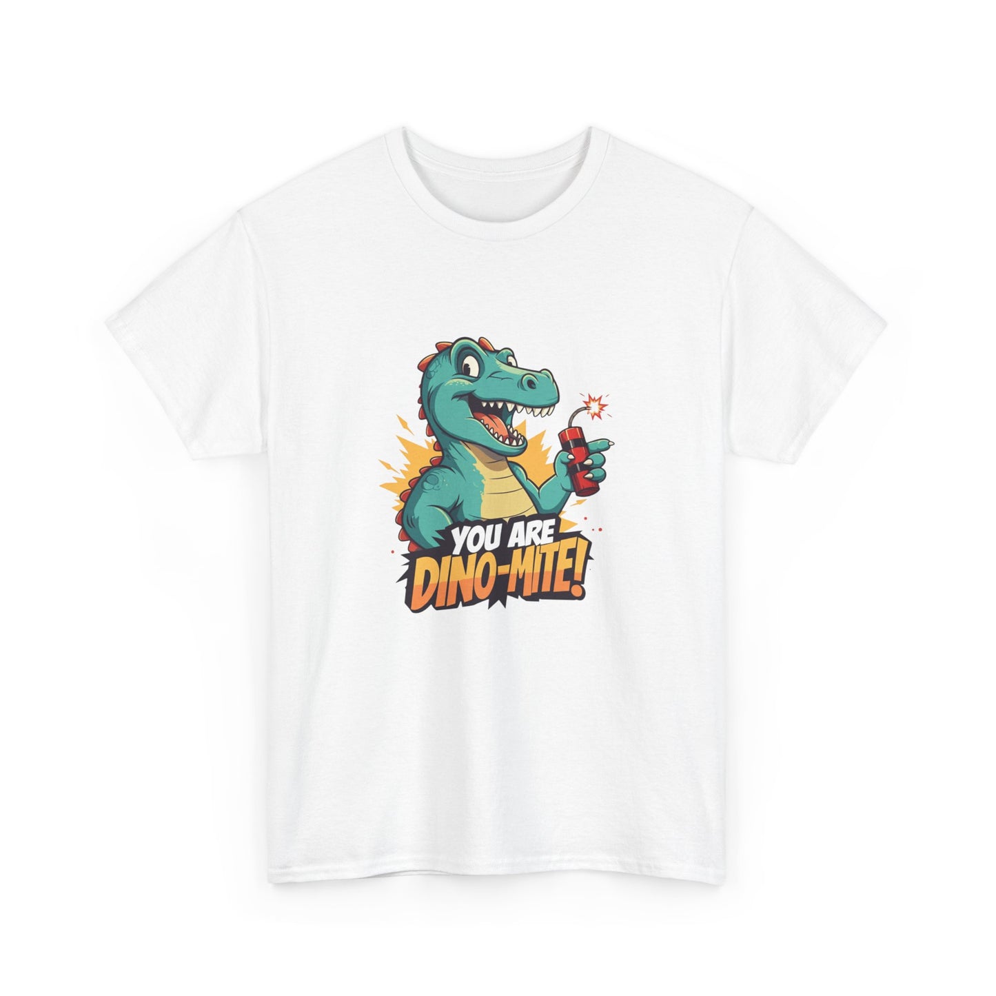You Are Dino-Mite T-Shirt – Funny Dinosaur Graphic Tee | Cute T-Rex Shirt for Kids & Adults | Unisex Dino Lover Gift | Explosion Design