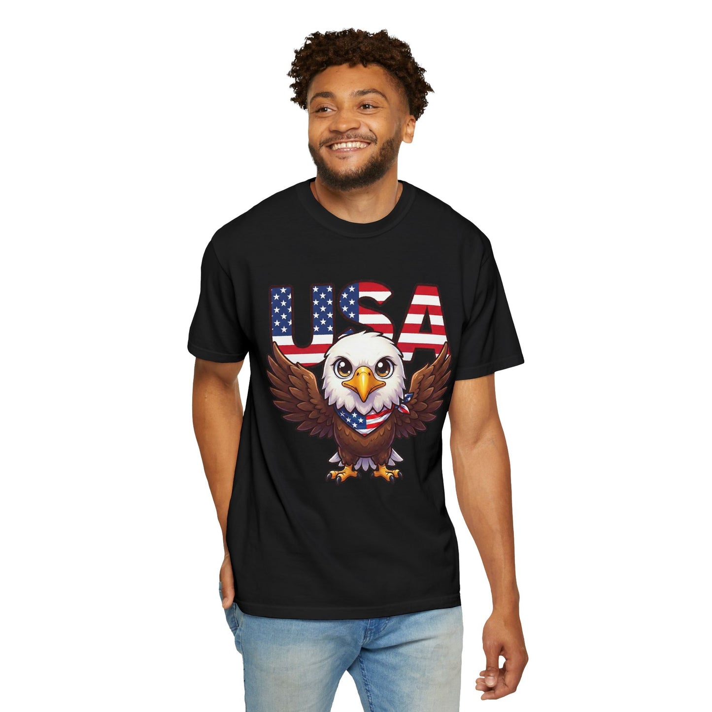 USA Eagle Shirt, Patriotic Comfort Colors Shirt, American Flag Eagle T Shirt, Fourth Of July Shirt, Freedom Graphic Tee, USA Pride Shirt