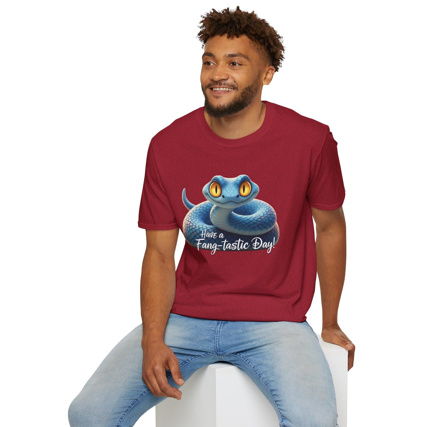 Have A Fang-tastic Day Snake T-Shirt, Funny Reptile Tee, Cute Snake Lover Gift, Animal Pun Shirt, Humor Top For Her Or Him