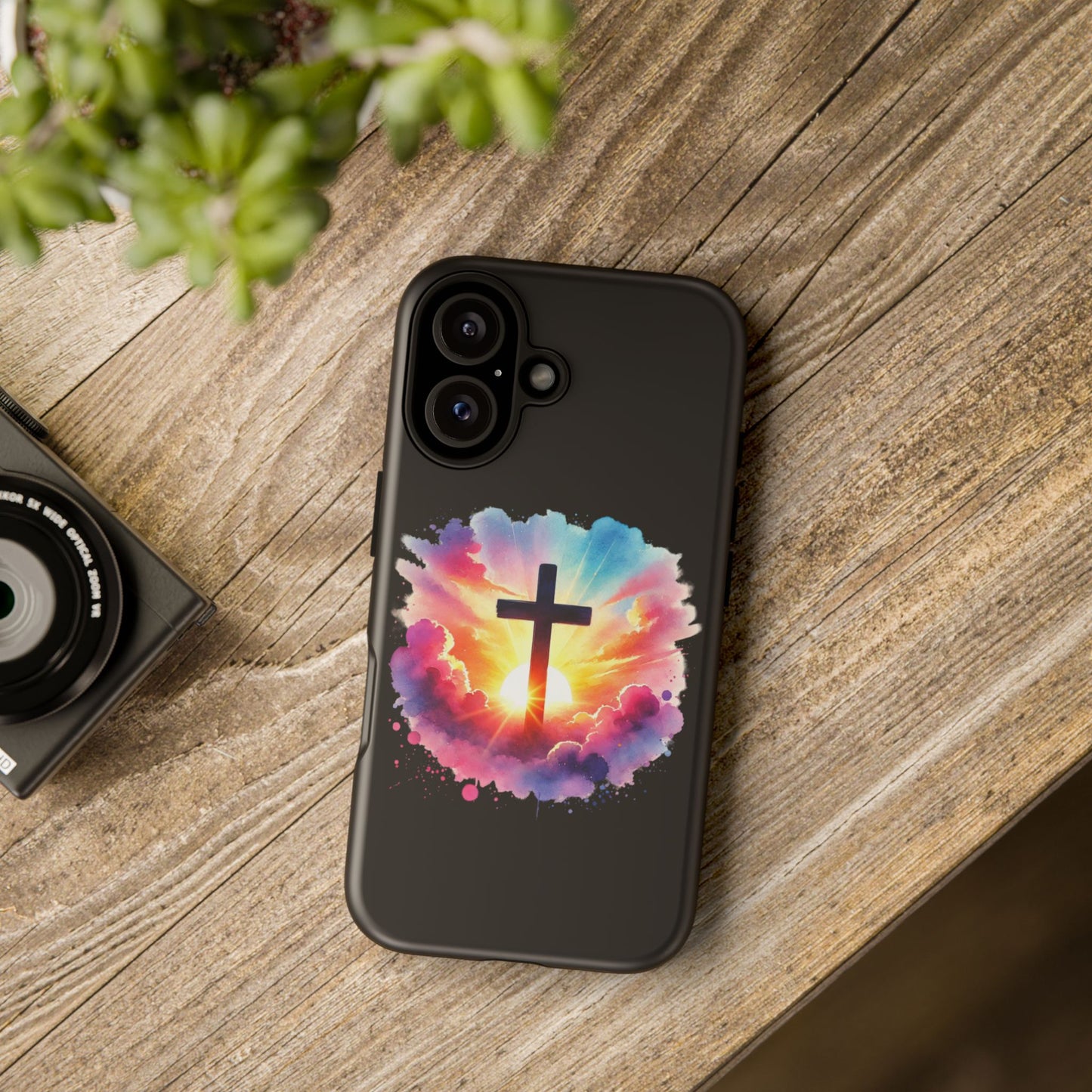 Inspirational Cross iPhone Case Christian Phone Case Easter iPhone Case Faith Based Case Easter iPhone Case