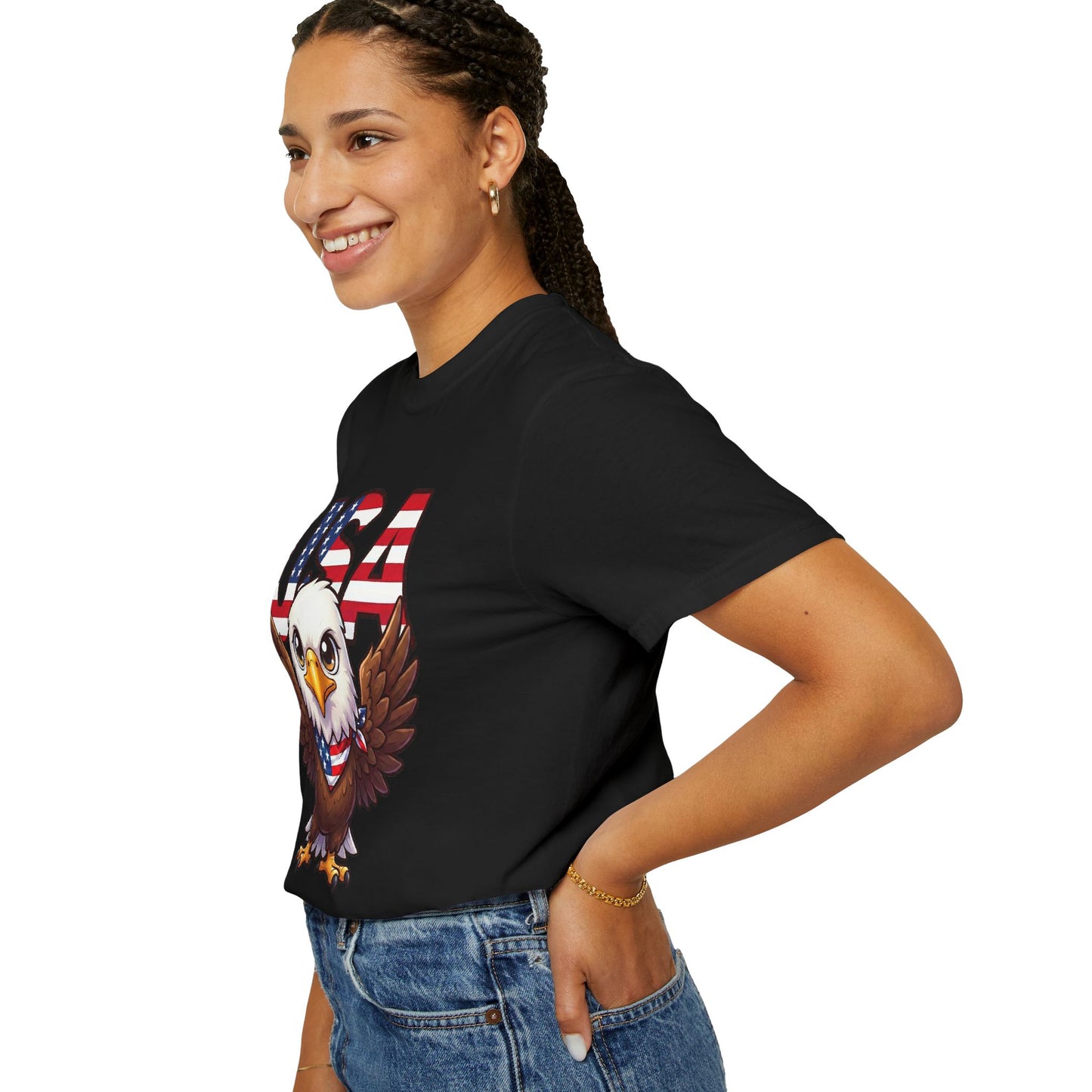 USA Eagle Shirt, Patriotic Comfort Colors Shirt, American Flag Eagle T Shirt, Fourth Of July Shirt, Freedom Graphic Tee, USA Pride Shirt
