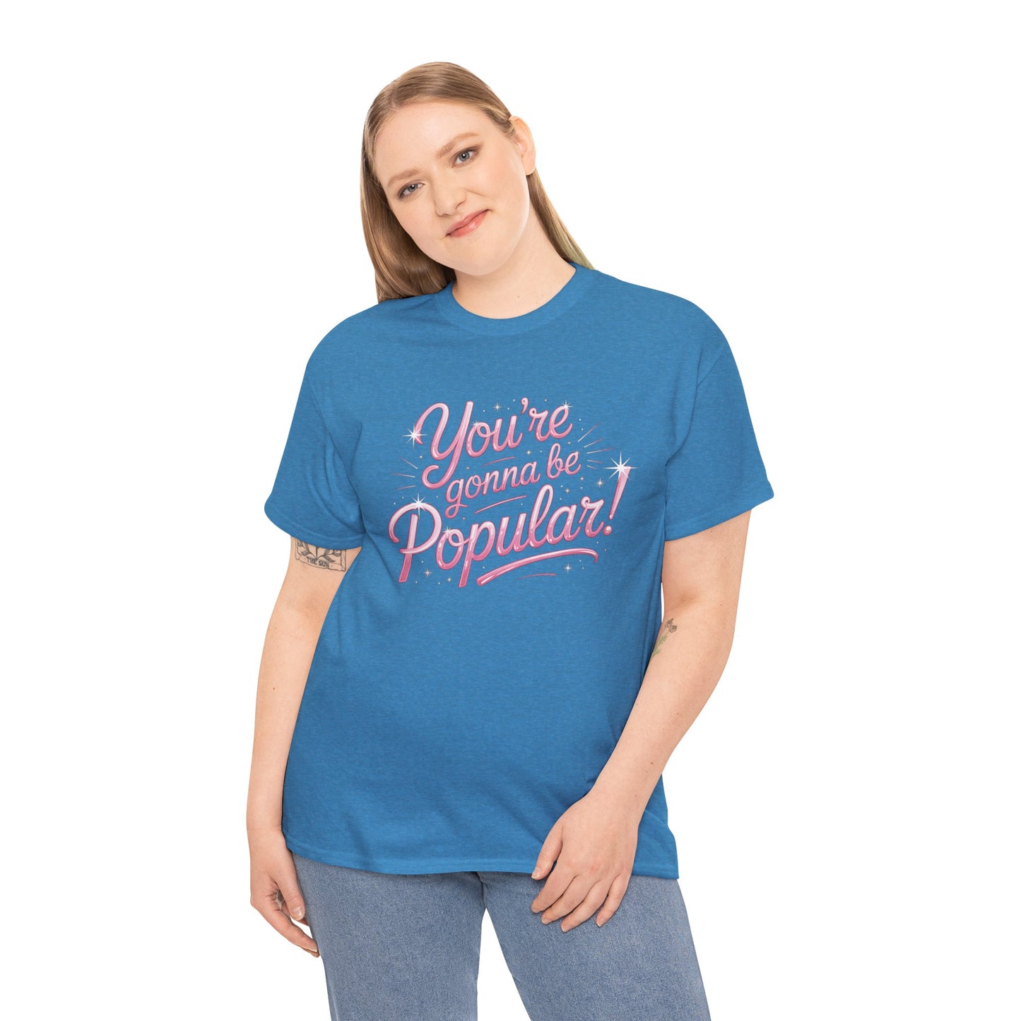 You’re Gonna Be Popular Wicked Musical Tee – Broadway Quote Shirt – Funny Retro Typography T-Shirt for Theatre Fans & Musical Lovers