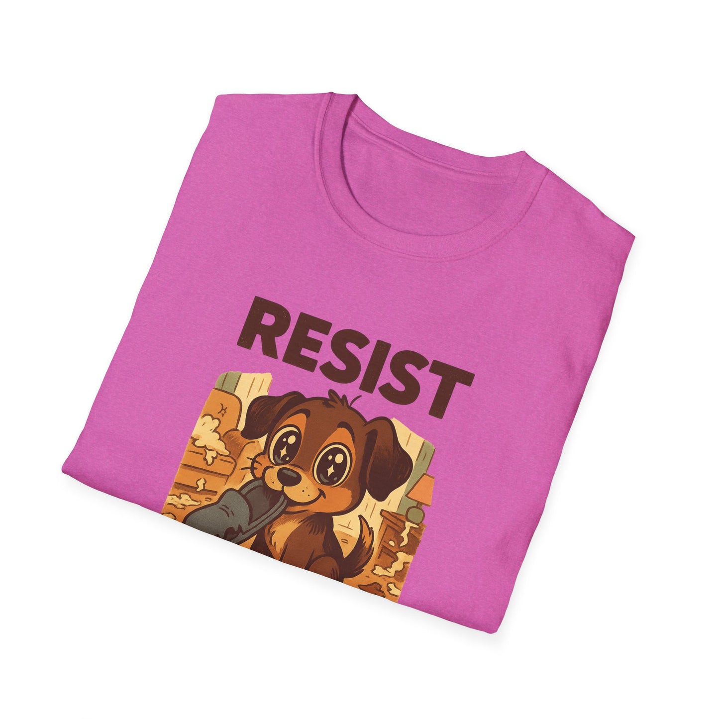 Resist the Puppy Eyes Dog Tee - Cute Puppy Eyes Graphic T-Shirt for Dog Lovers, Funny Pet Gift Shirt, Unisex Animal Lover Tee