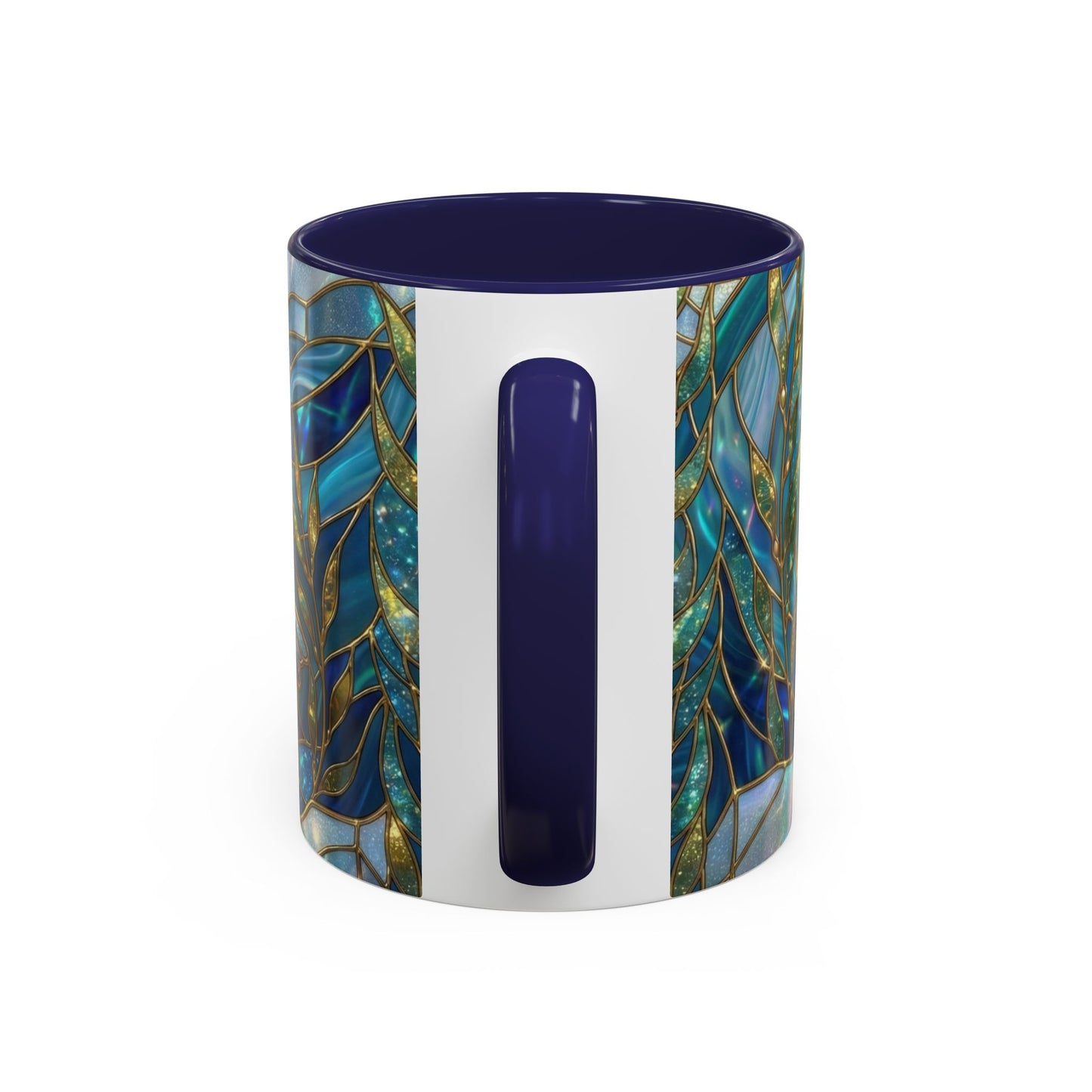 Seal Coffee Mug, Stained Glass Seal Mug, Cute Marine Animal Art Mug, Ocean Lover Gift, Unique Ceramic Coffee Cup, 11oz 15oz Coastal Mug