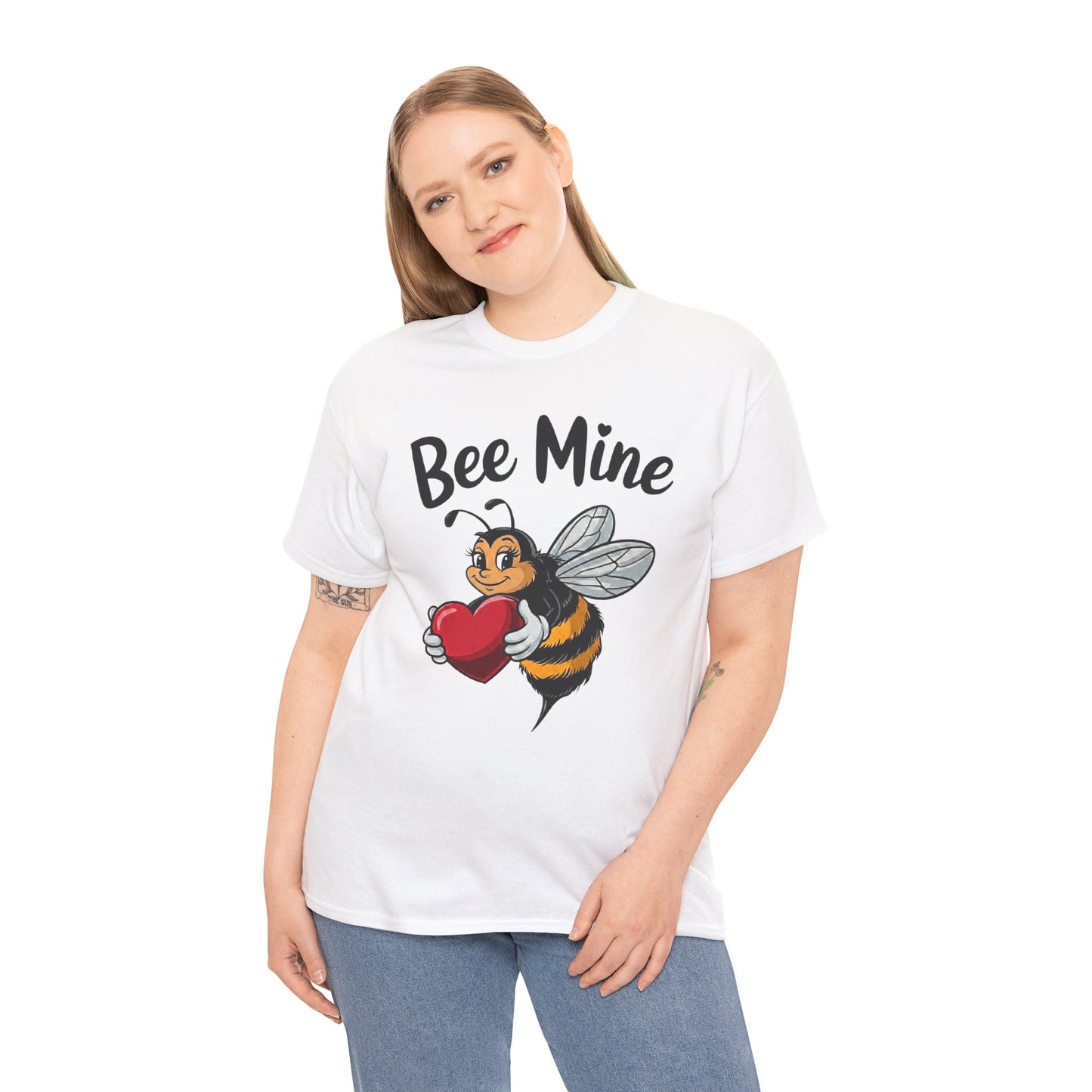 Bee Mine Shirt, Cute Valentine Shirt, Bee Love T Shirt, Funny Valentine Pun Tee, Heart Bee Graphic Shirt, Valentine Gift