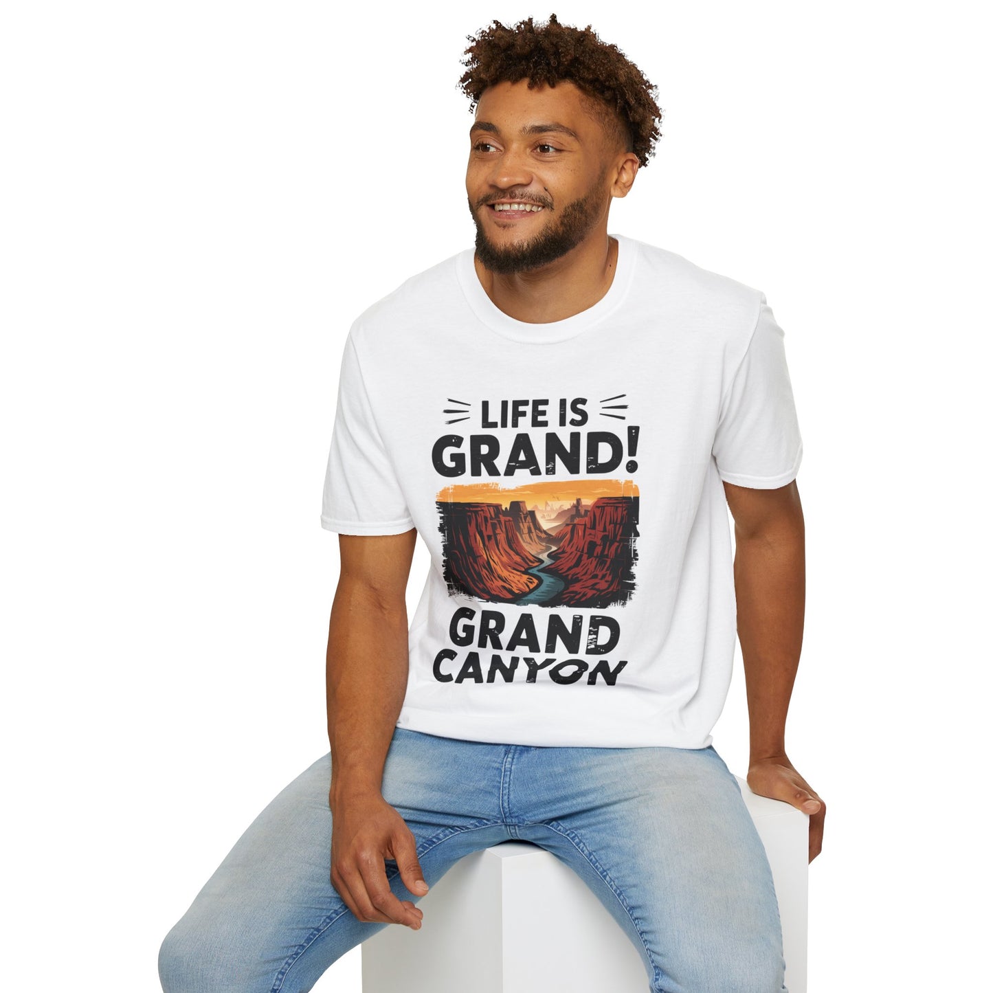 Life is Grand T-Shirt – Grand Canyon Graphic Tee | Funny National Park Shirt | Arizona Souvenir | Unisex Hiking Travel Gift Tee