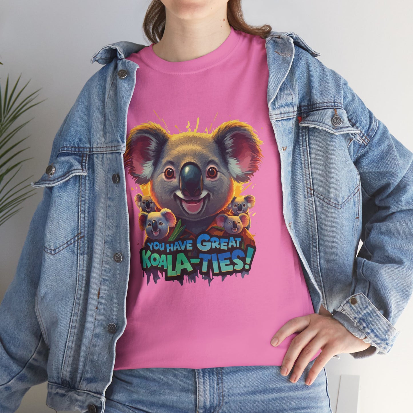 You Have Great Koala‑ties Tee – Cute Koala Pun T‑Shirt, Animal Lover Gift, Funny Wildlife Graphic, Unisex Casual Tee