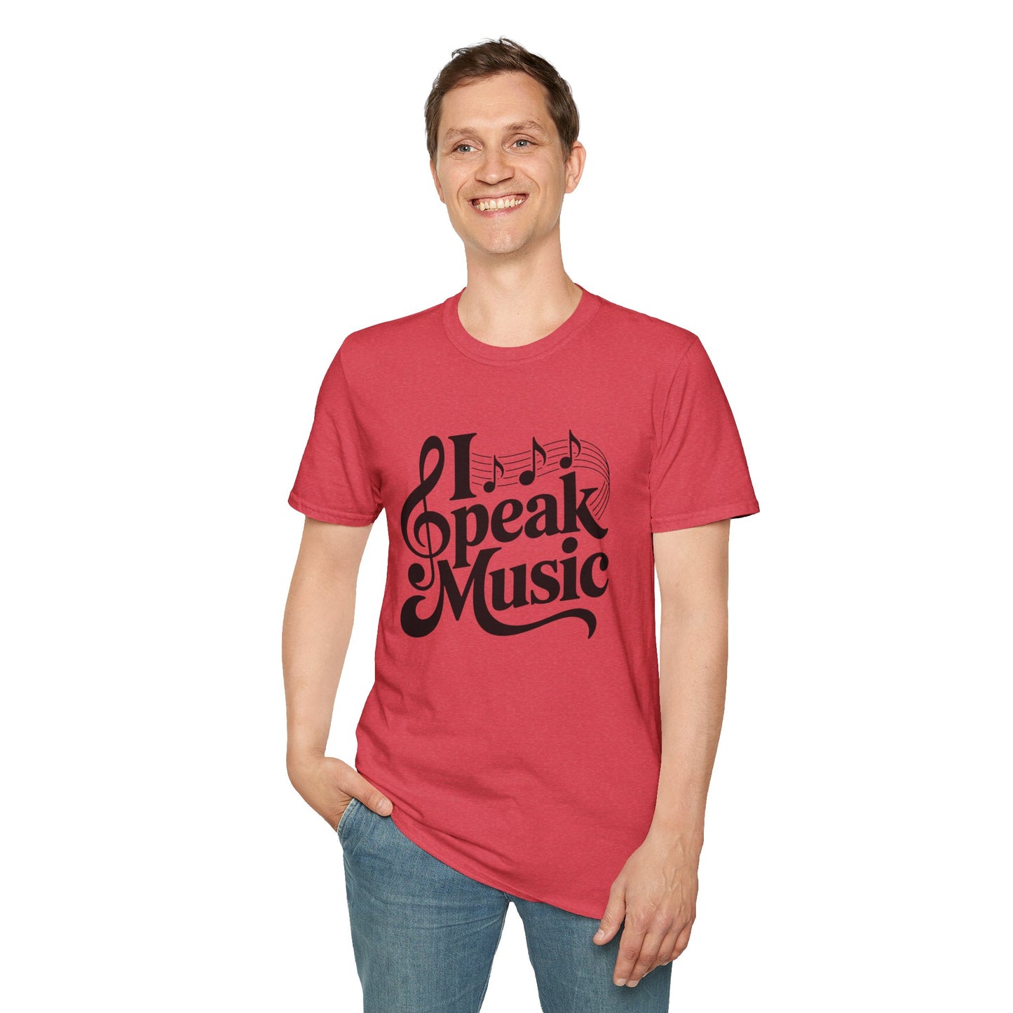 I Speak Music Shirt | Funny Music Lover T-Shirt | Gift for Musicians, Choir, Band Teachers & Music Students | Treble Clef Graphic Tee