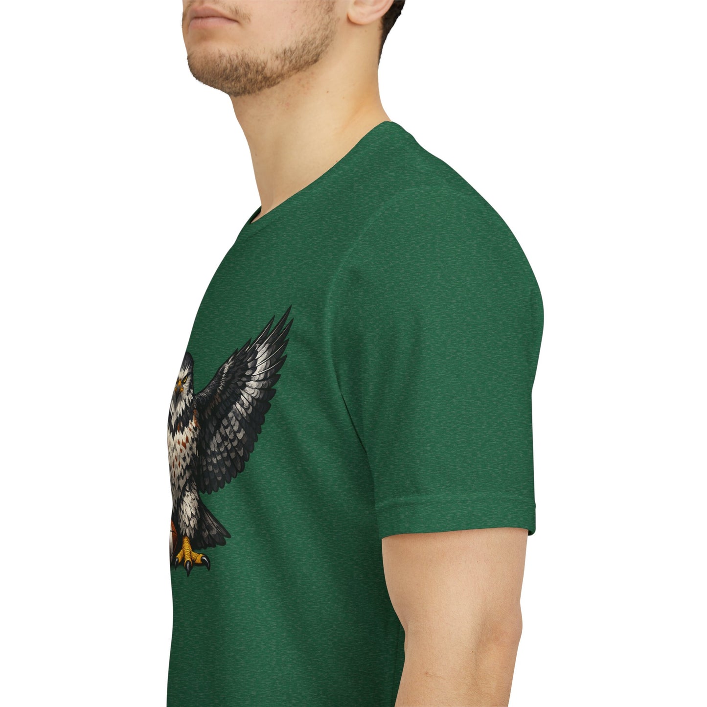 Hawk Football Shirt, Hawk Holding Football T Shirt, Hawk Mascot Tee, Football Bird Of Prey Shirt, Game Day Sports Tee, Hawk Fan Gift