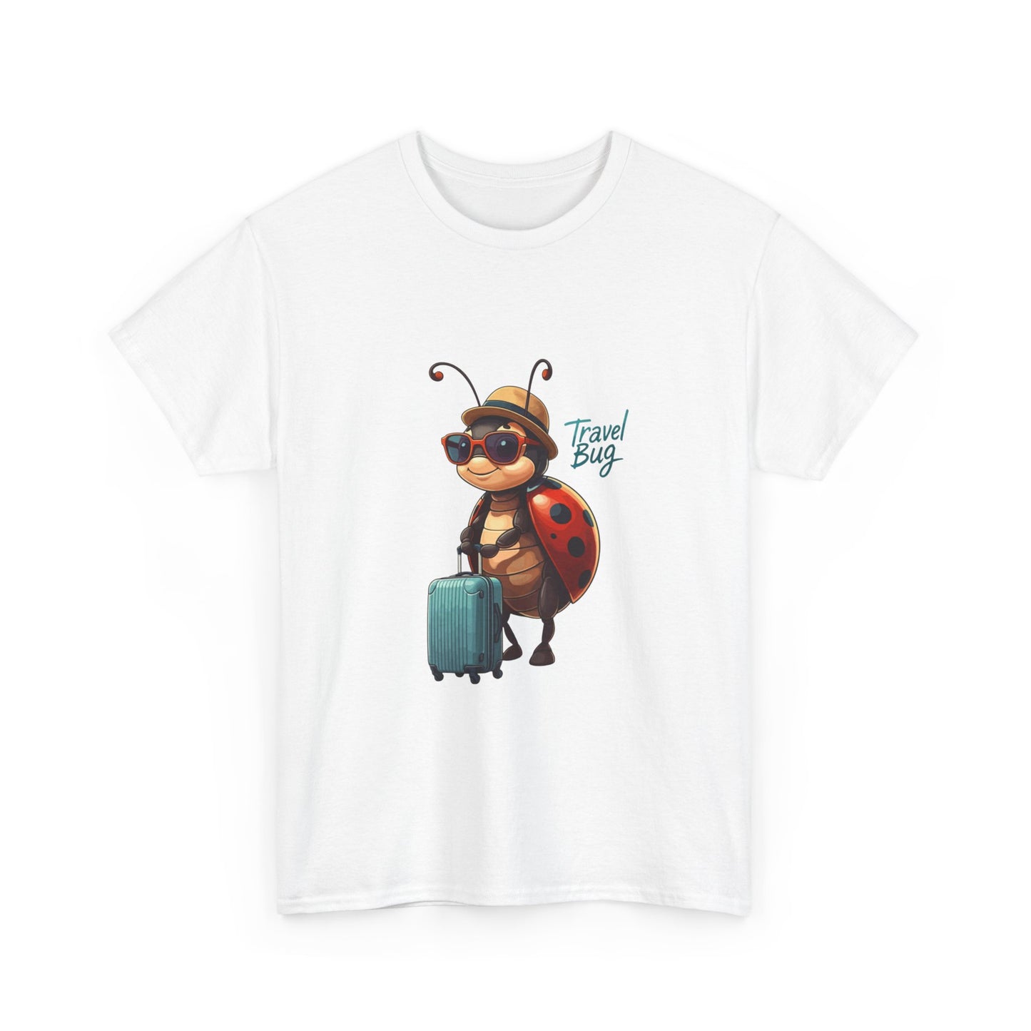 Travel Bug T-Shirt – Cute Ladybug Travel Tee | Funny Wanderlust Shirt for Travel Lovers | Unisex Graphic Tee Gift for Adventurers