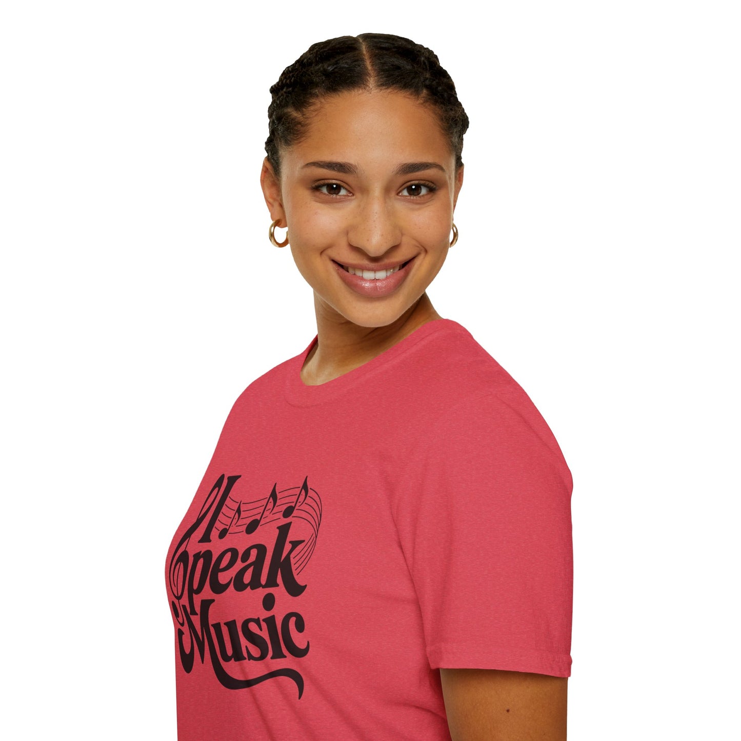 I Speak Music Shirt | Funny Music Lover T-Shirt | Gift for Musicians, Choir, Band Teachers & Music Students | Treble Clef Graphic Tee