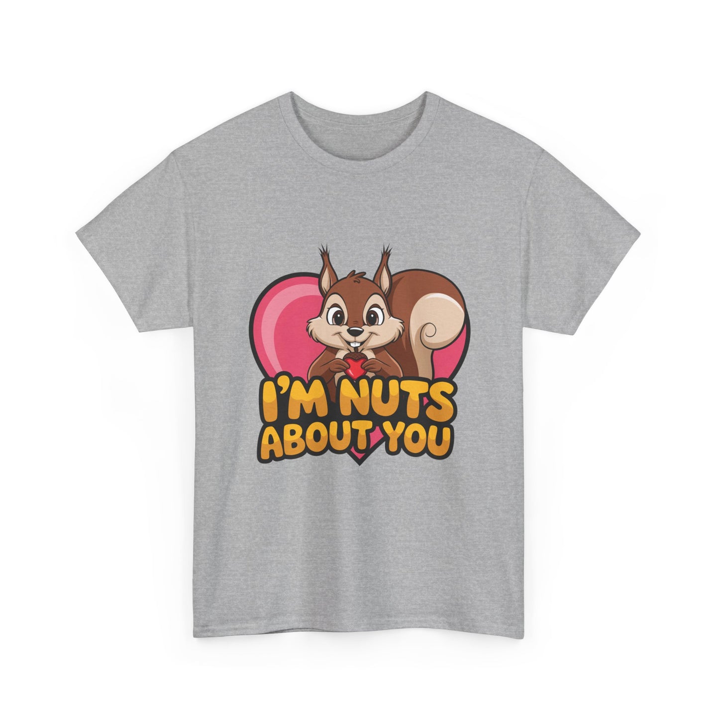 I’m Nuts About You Shirt, Funny Valentine Shirt, Squirrel Love T Shirt, Cute Animal Pun Tee, Valentine Gift For Him Her