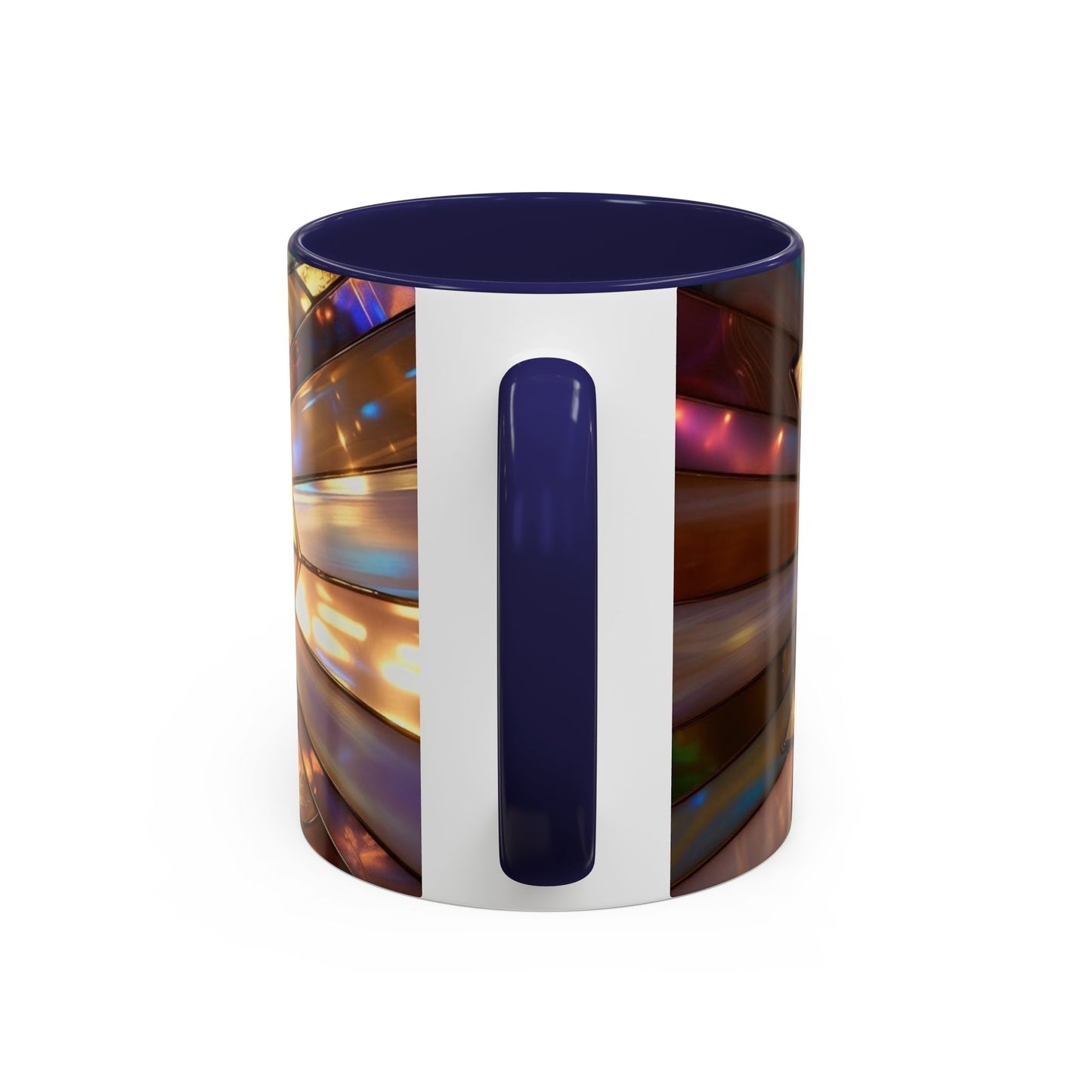 Stained Glass Ichthys Mug, Jesus Fish Christian Coffee Cup, Religious Art Mug, Faith Gift For Women, Inspirational Stained Glass Christian Symbol Design