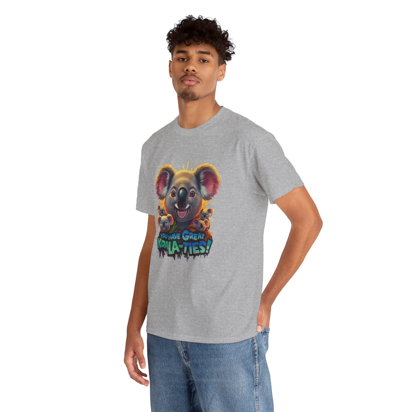 You Have Great Koala‑ties Tee – Cute Koala Pun T‑Shirt, Animal Lover Gift, Funny Wildlife Graphic, Unisex Casual Tee