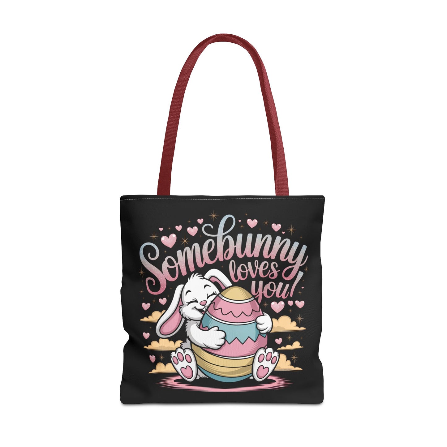 Easter Bunny Tote Bag Somebunny Loves You Easter Bag Bunny