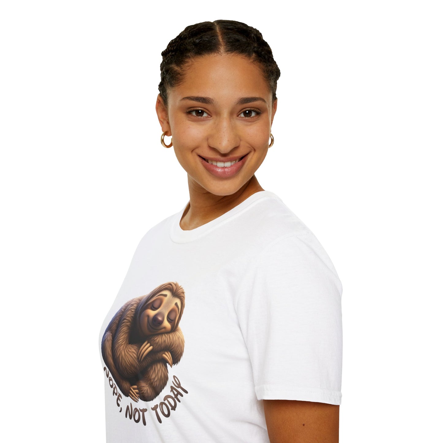 Nope Not Today Sloth T-Shirt, Funny Lazy Day Shirt, Cute Animal Lover Tee, Relaxed Humor Top, Chill Gift Idea For Men And Women