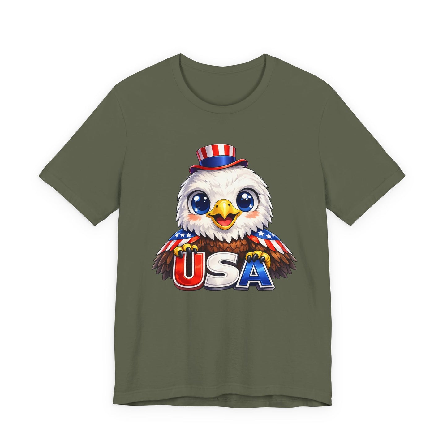 Cute USA Eagle Shirt, Patriotic Eagle T Shirt, Fourth Of July Shirt, American Flag Eagle Tee, Freedom Graphic Shirt, USA Pride Top
