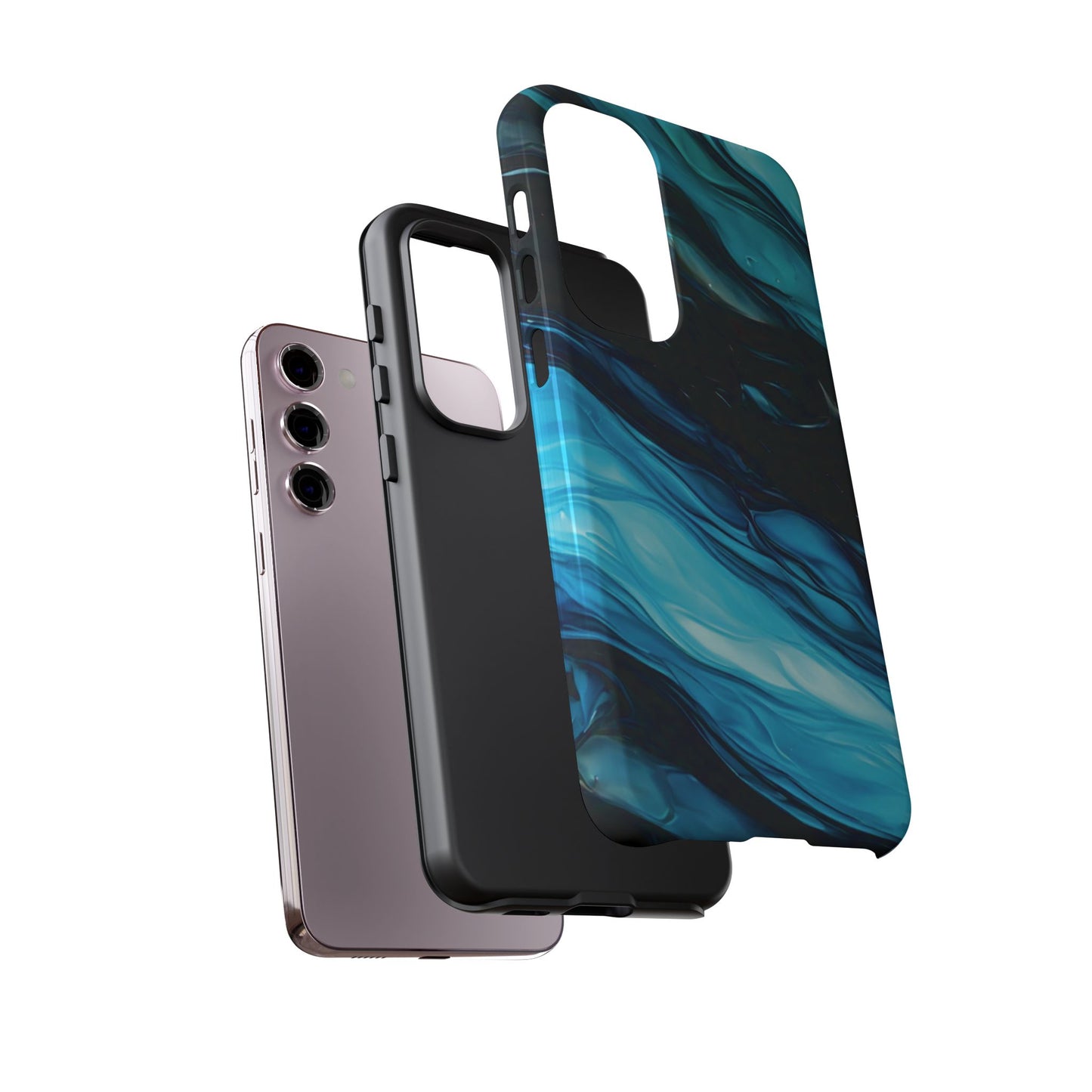 Samsung Galaxy Blue Splash Phone Case