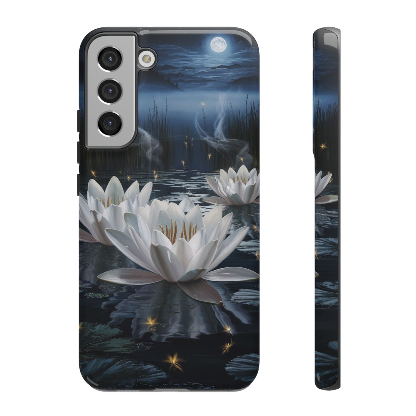 Samsung Galaxy Tough Case - Water Lillies Moonlit Sky Phone Cover