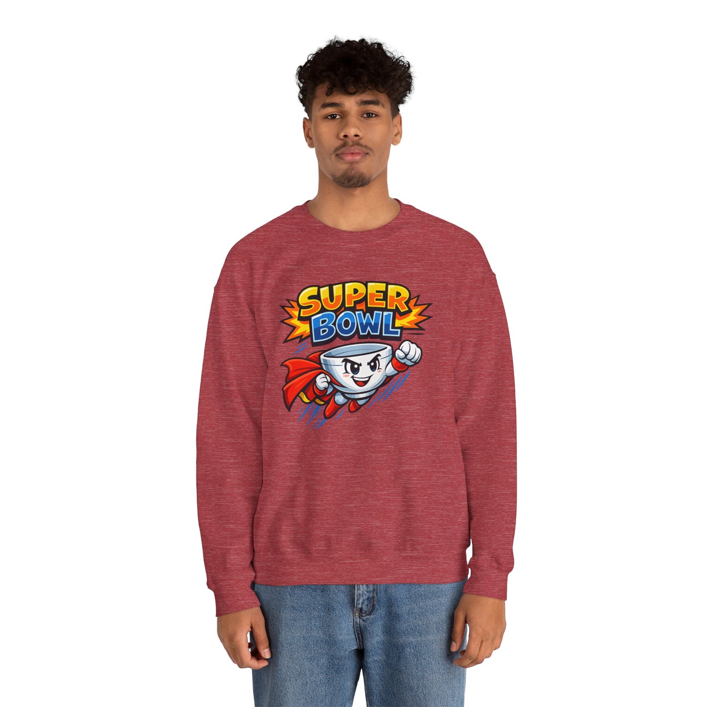 Super Bowl Sweatshirt, Funny Super Bowl Crewneck, Football Party Sweatshirt, Game Day Pullover, Bowl Pun Shirt, Unisex Graphic Crew
