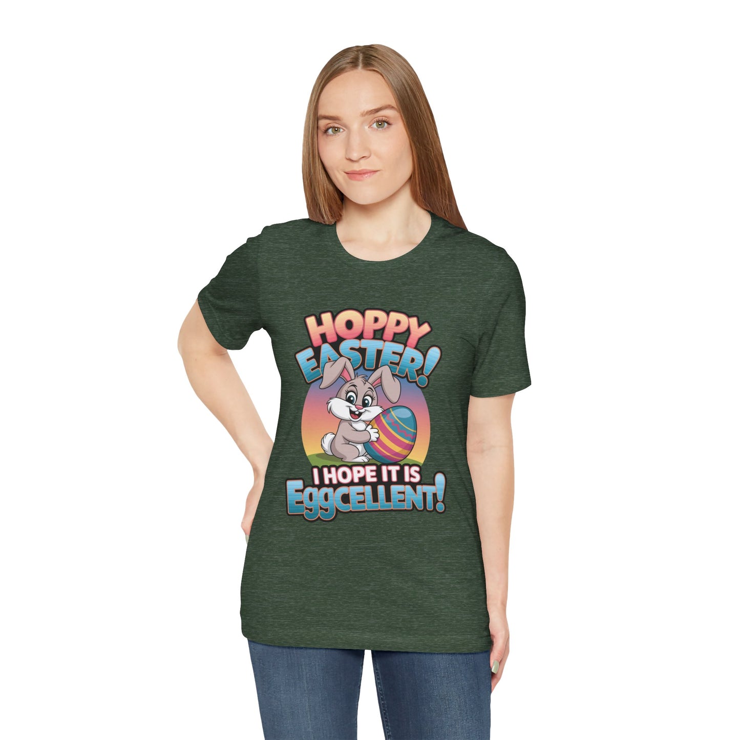 Happy Easter Unisex Tee Easter Shirt Easter Bunny T Shirt Easter Apparel Easter Bunny Outfit