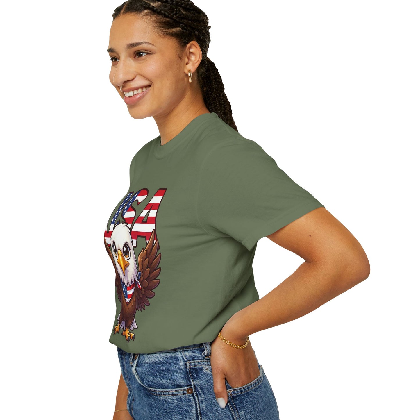 USA Eagle Shirt, Patriotic Comfort Colors Shirt, American Flag Eagle T Shirt, Fourth Of July Shirt, Freedom Graphic Tee, USA Pride Shirt