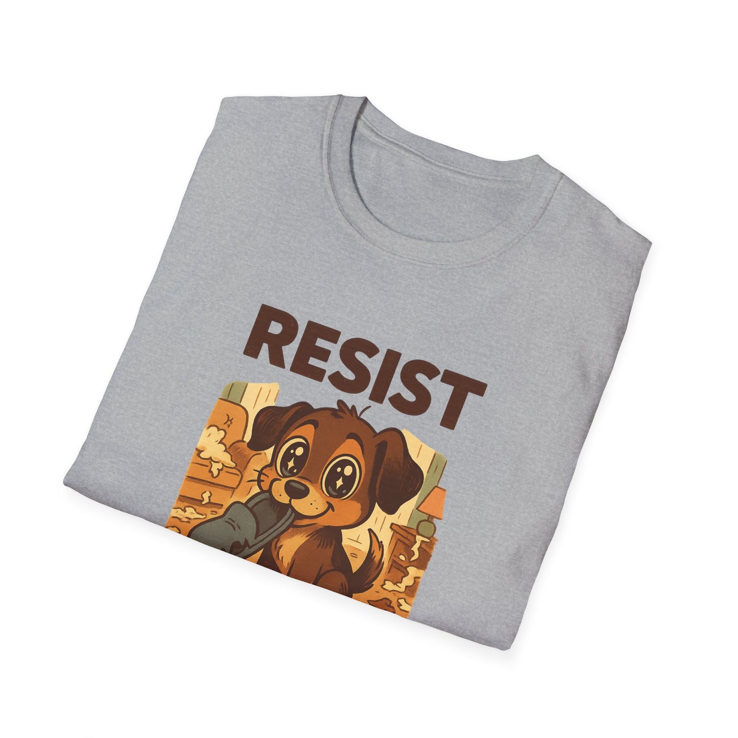 Resist the Puppy Eyes Dog Tee - Cute Puppy Eyes Graphic T-Shirt for Dog Lovers, Funny Pet Gift Shirt, Unisex Animal Lover Tee