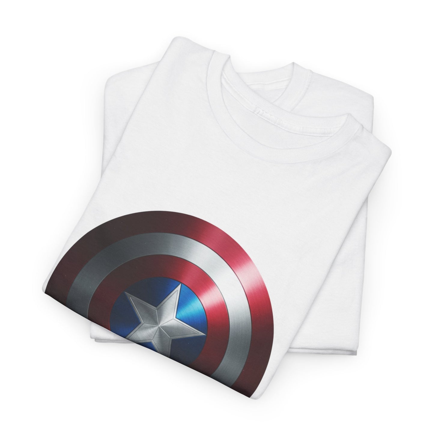 Patriotic Hero Shield Shirt – Star Emblem Graphic Tee – Super Soldier Gift – Comic Inspired Unisex Shirt – Cosplay Convention Top