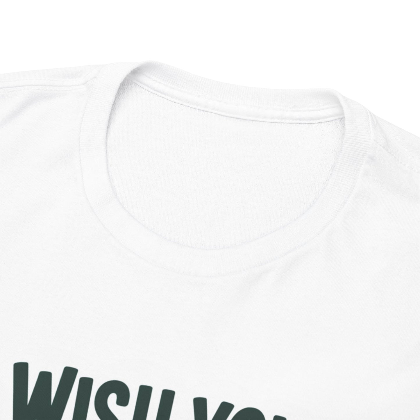 Wish You Were Deer Funny Christmas T-Shirt, Cute Reindeer Holiday Tee, Pun Christmas Shirt, Festive Santa Hat Deer Graphic Tee Gift