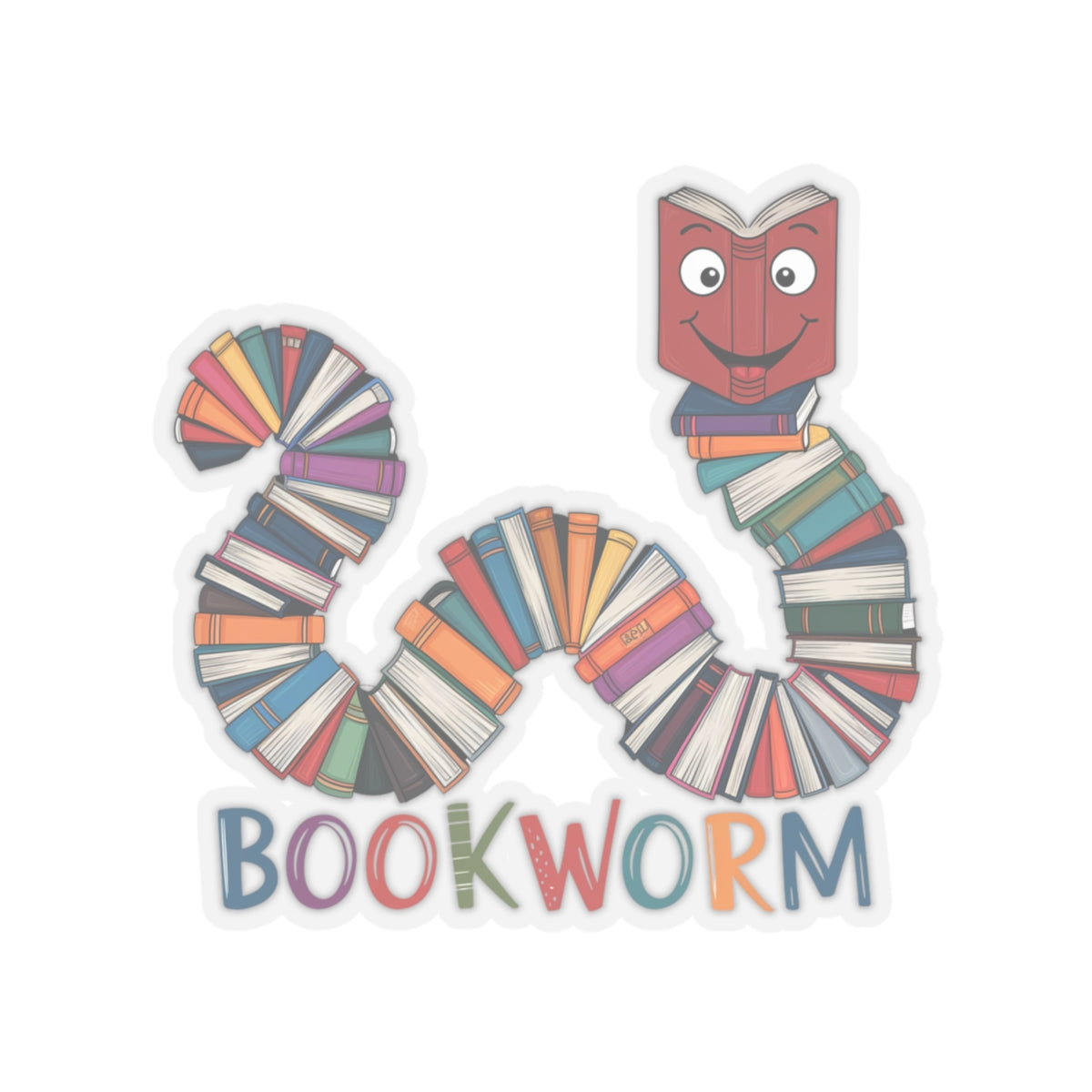 Bookworm Sticker