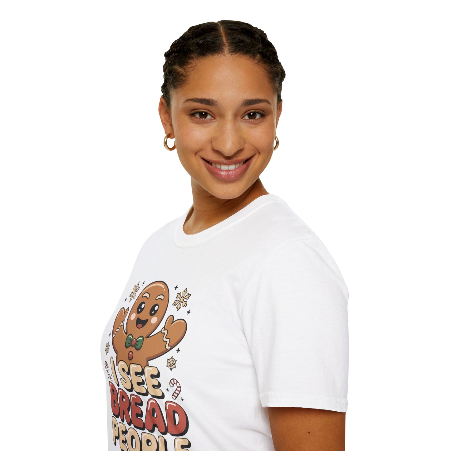 I See Bread People Shirt, Gingerbread Man Christmas Tee, Funny Holiday Baking Shirt, Cute Gingerbread Cookie TShirt, Xmas Humor Shirt, Food Pun Tee