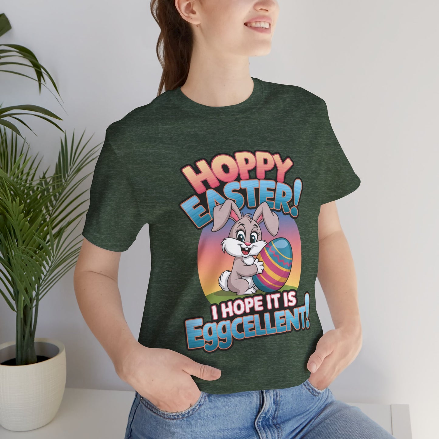 Happy Easter Unisex Tee Easter Shirt Easter Bunny T Shirt Easter Apparel Easter Bunny Outfit