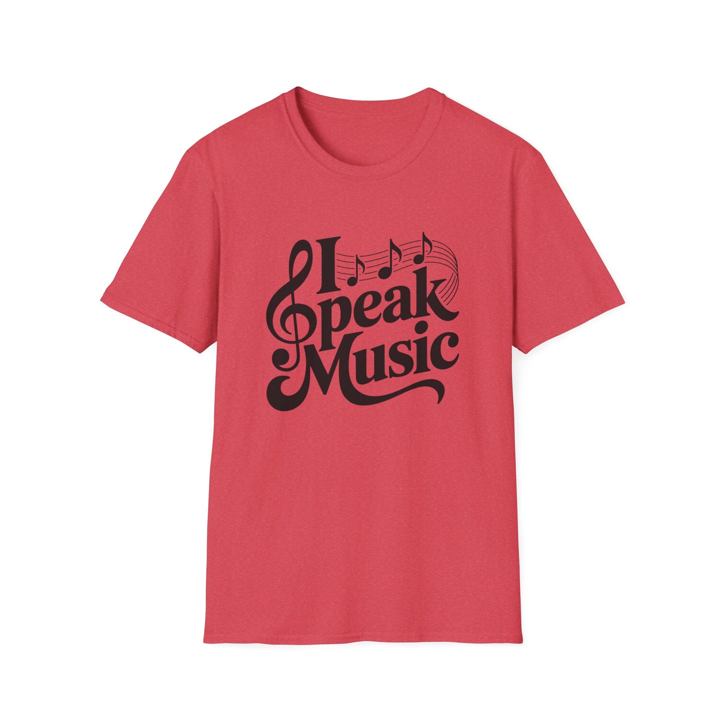 I Speak Music Shirt | Funny Music Lover T-Shirt | Gift for Musicians, Choir, Band Teachers & Music Students | Treble Clef Graphic Tee