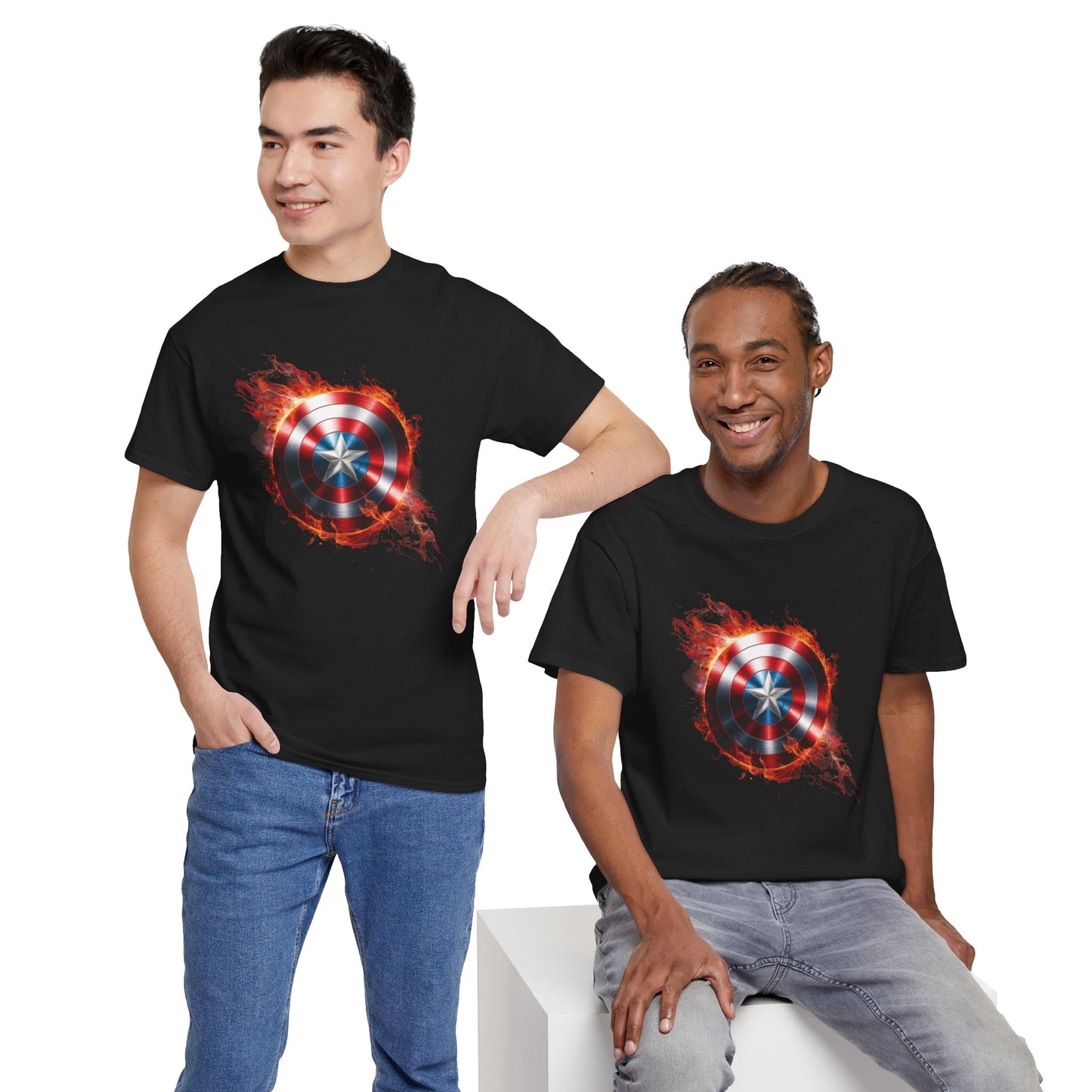 Captain America Flame Tee