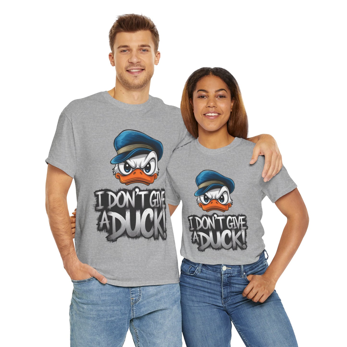 I Don’t Give a Duck Shirt – Funny Grumpy Duck Tee – Sarcastic Animal Graphic Shirt – Unisex Gift for Duck Lovers & Meme Fans
