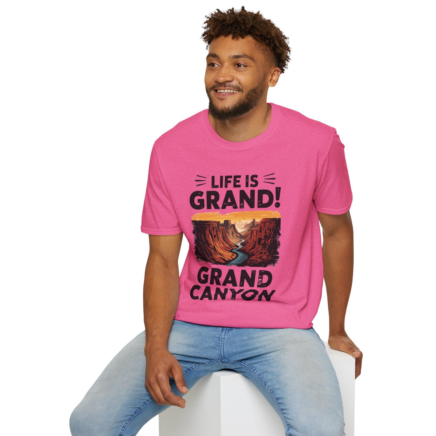 Life is Grand T-Shirt – Grand Canyon Graphic Tee | Funny National Park Shirt | Arizona Souvenir | Unisex Hiking Travel Gift Tee