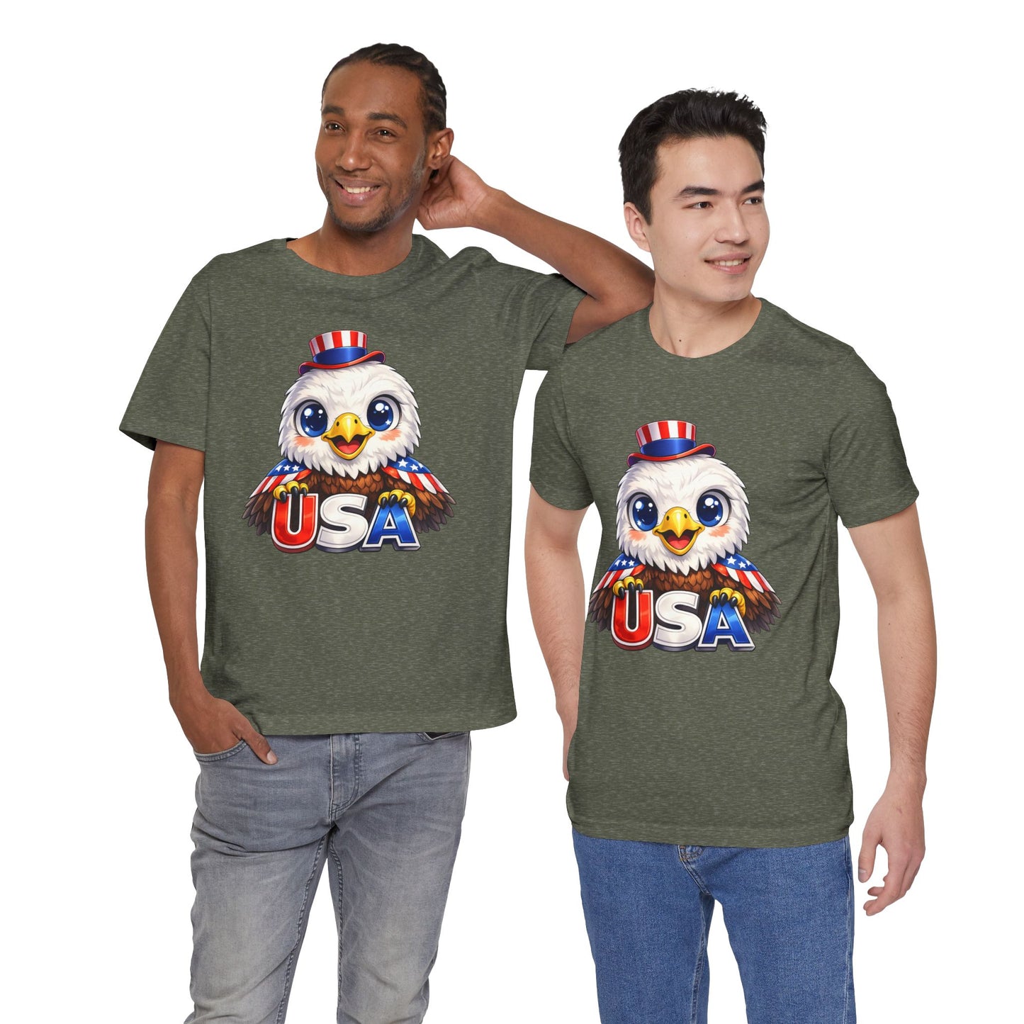 Cute USA Eagle Shirt, Patriotic Eagle T Shirt, Fourth Of July Shirt, American Flag Eagle Tee, Freedom Graphic Shirt, USA Pride Top