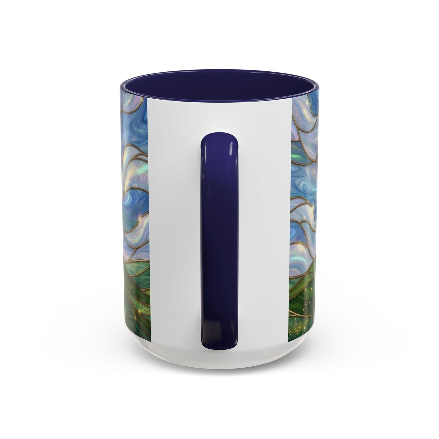 Stained Glass Rainbow Mug, Pot Of Gold Coffee Cup, St Patricks Day Gift, Whimsical Magical Art Mug, Lucky Irish Leprechaun Treasure