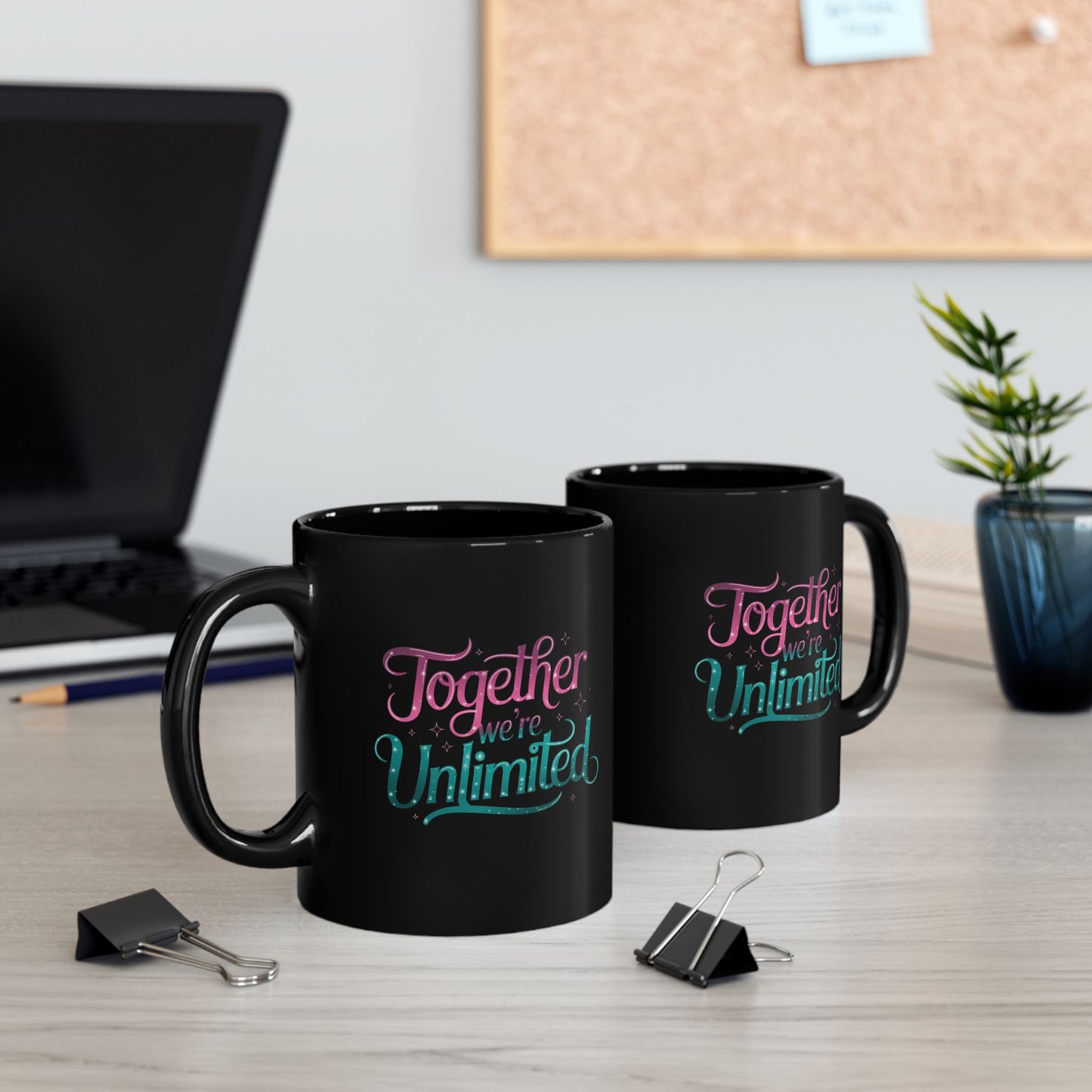 “Unlimited – Together We’re Unlimited” Wicked Inspired Quote Mug 11oz or 15oz | Musical Theater Gift for Friends, Couples, Wicked Fans