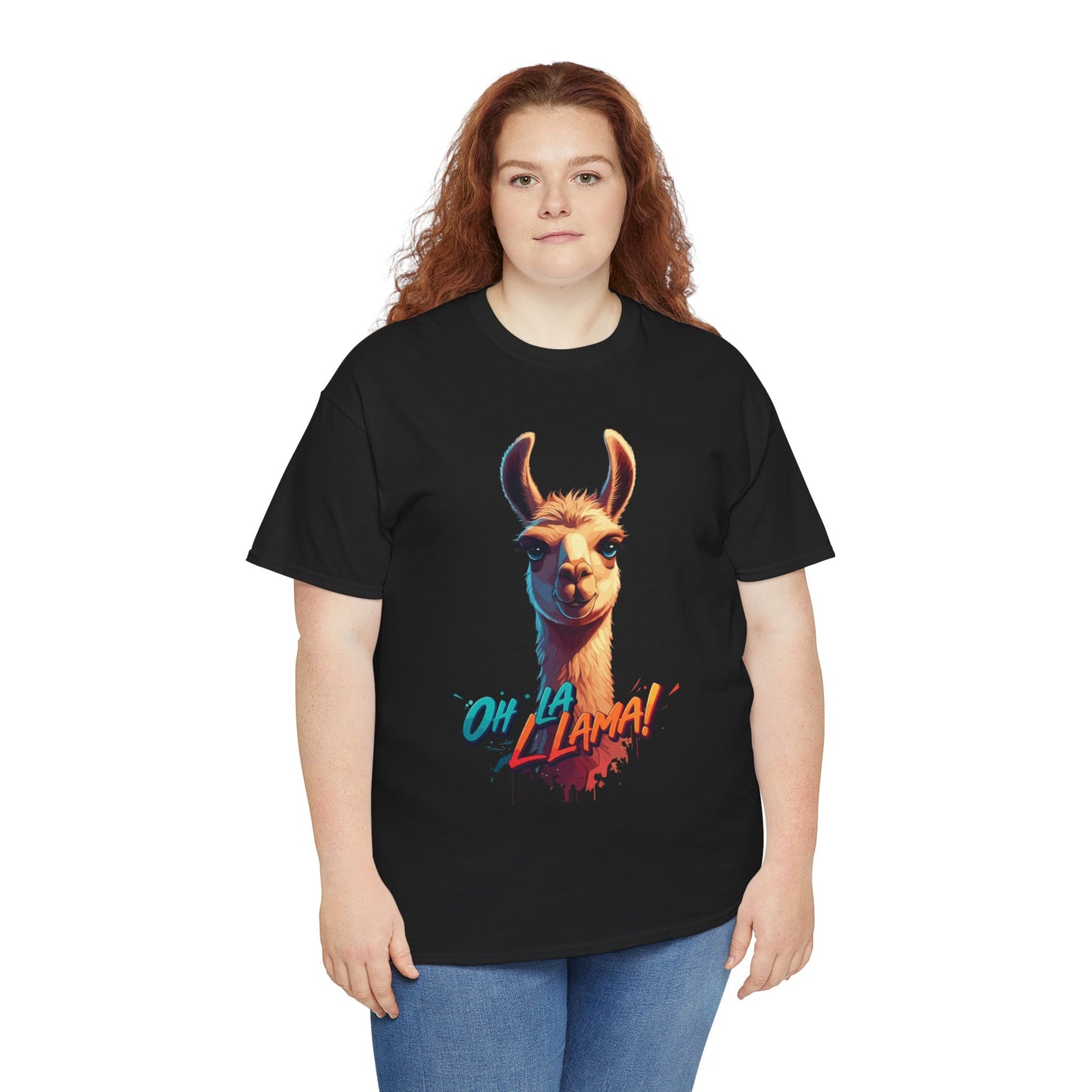 Oh la Llama Graphic Tee | Fun Llama T-Shirt, Cute Animal Lover Shirt, Llama Lover Gift, Quirky Party Tee, Trending Llama Fashion